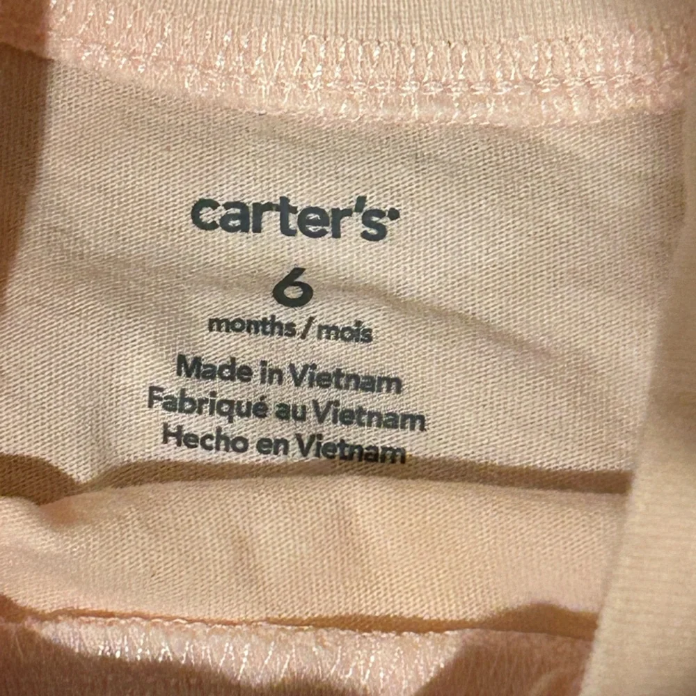 Carter’s | Light Pink Happy Little Girl Long Sleeve Tee With Bunny Appliqué